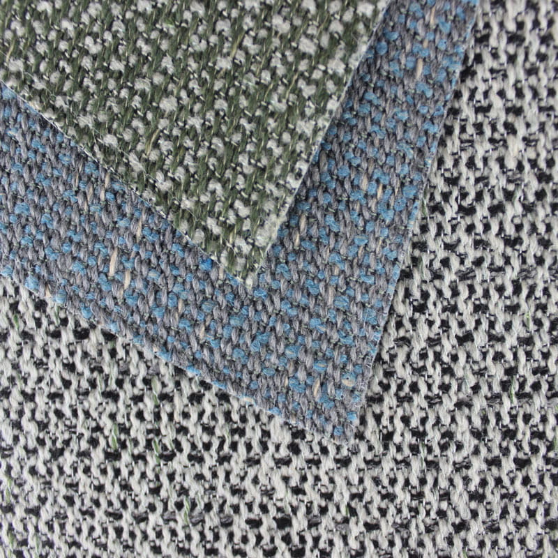 SM-A0031 Dubbelfärgad vävd polyester imiterad linne soffväv