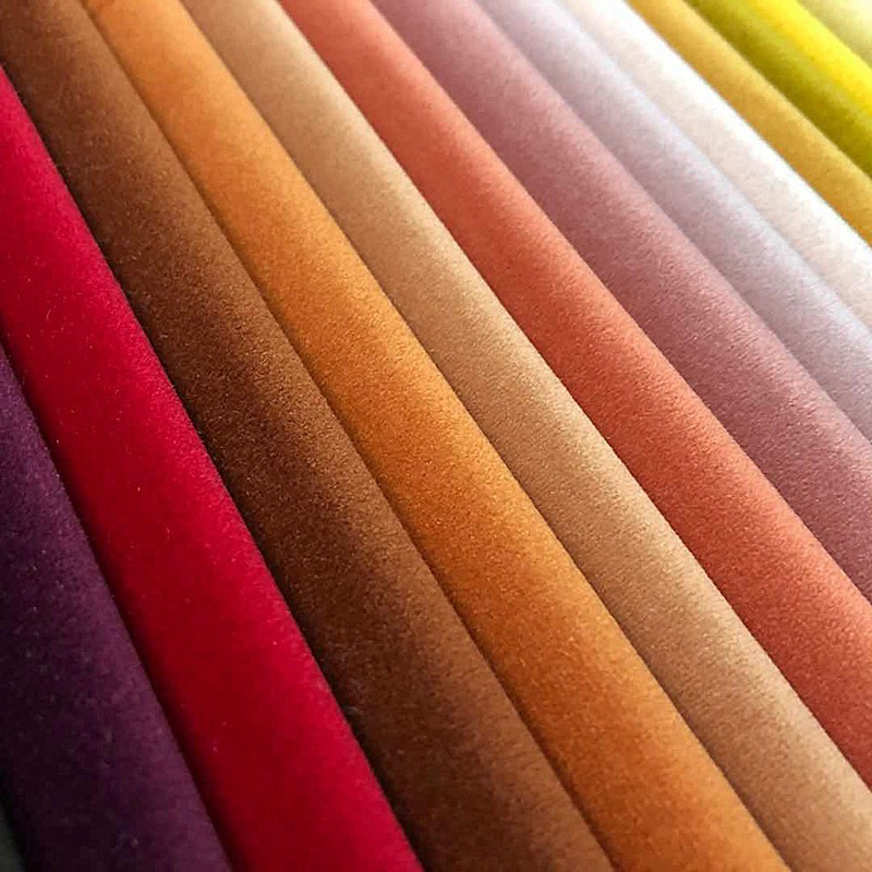 SM-B0006 420 GSM Förtjockad Värme holländsk sammetssoffa Tyg